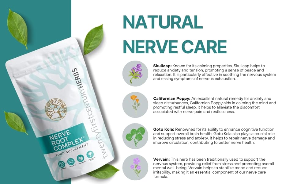 Natural herbal ingredients in Nerve Fresh