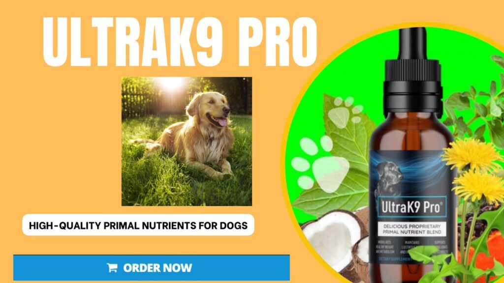 happy dog after using UltraK9 Pro supplements