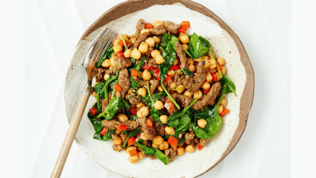 Iron rich foods for metabolism lean red meat, spinach, and legumes